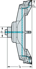 Immagine di Boring XT - Double edged roughboring tool B5560 • Modular NCT adaptor • metric